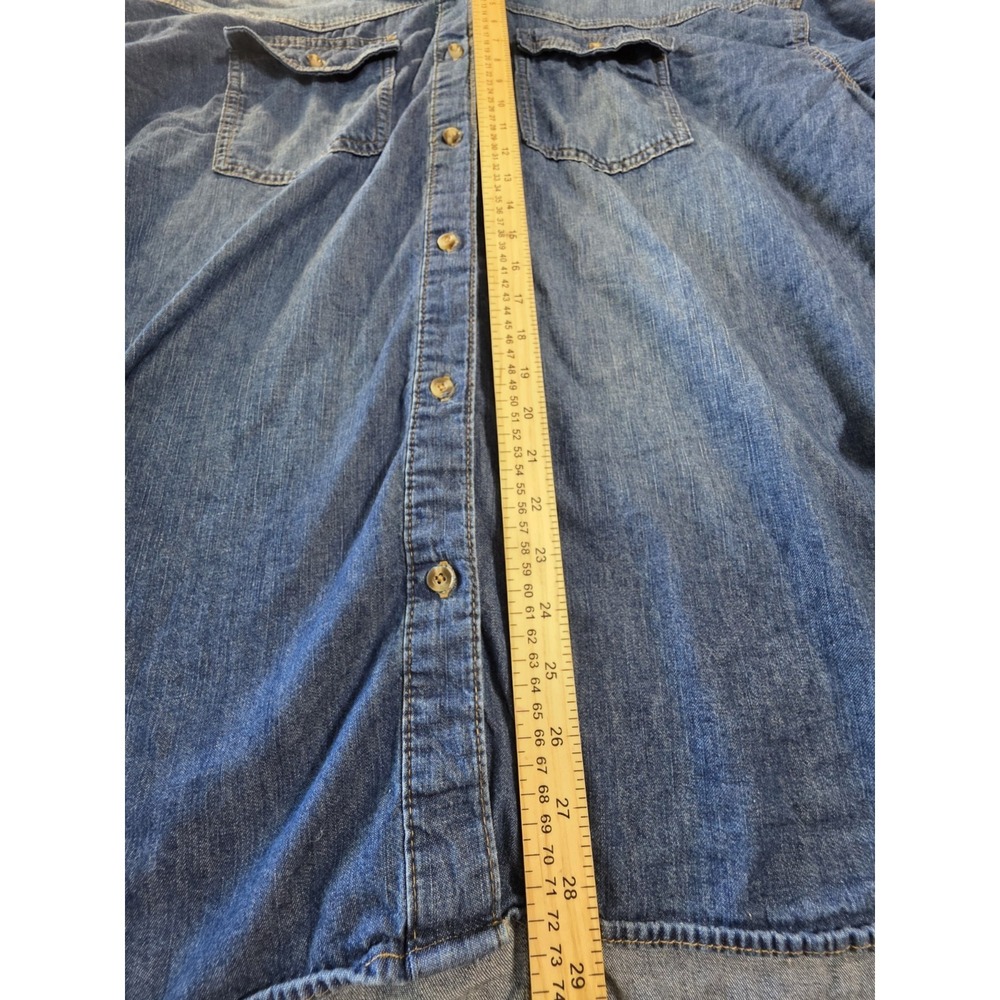 Sofia Jeans by Sofia Vergara Denim Shirt Women's XXL 20 Chambray Button Front - Picture 12 of 16